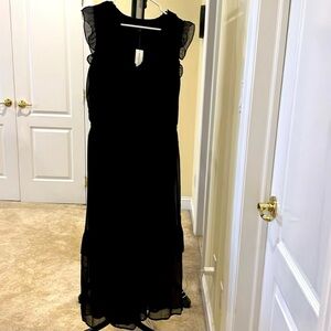 Banana Republic Black Midi Dress 🖤👗